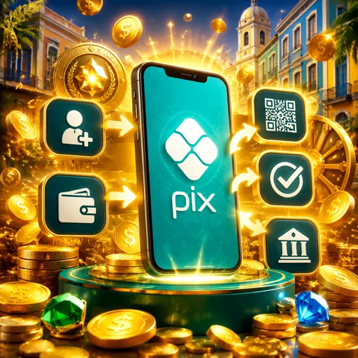 Tela de depósito via Pix antes de começar a sessão de slots