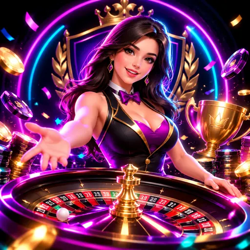 Dealer conduzindo uma rodada de roleta ao vivo com a bolinha em movimento